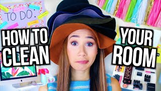 How To Clean Your Room  DIY Room Decor and Organization  MyLifeAsEva [upl. by Nordin]