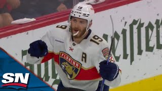 Matthew Tkachuk Caps Beauty Passing To Net Second Consecutive OT Winner vs Hurricanes [upl. by Adnolaj775]