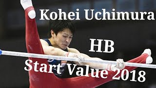 Kohei Uchimura HB Start Value 2018 [upl. by Esetal852]