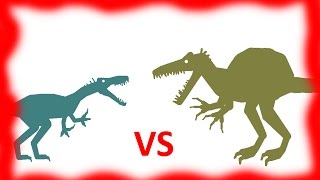 Dinosaurs Cartoons Oxalaia vs Baryonyx Динозавры Мультфильм [upl. by Anerda]