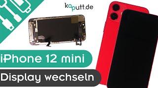 iPhone 12 mini Display wechseln  kaputtde [upl. by Atnoled515]