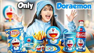 Using Only DORAEMON things for 24 Hours [upl. by Ayanej]