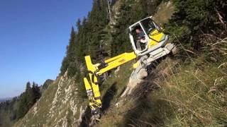 Menzi Muck M535 auf dem Stockhorn CH [upl. by Dami455]