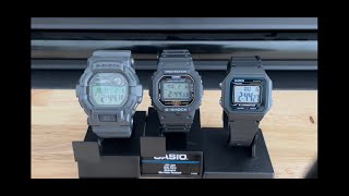 A Casio Trio GShock DW5600 E GD3508 and W217H Quick Comparison [upl. by Tempest]