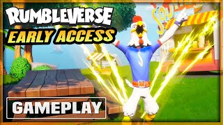 RUMBLEVERSE Closed Beta 4K 60fps Gameplay  Free to Play Arena Battle Royale PC Xbox Series PS5 [upl. by Ydolem]