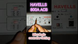 Air Circuit Breaker Micrologic Controller Setting Part 1  shorts acb [upl. by Cerellia496]