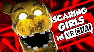 Scaring GIRLS in VRCHAT Five Nights at Freddys Trolling [upl. by Chrissa]