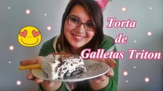 TORTA HELADA DE GALLETAS  DELICIOSA [upl. by Buyse]