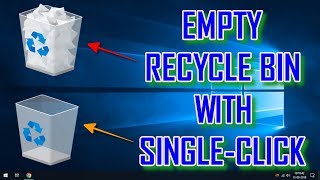 EMPTY RECYCLE BIN WITH JUST SINGLECLICK  WINDOWS 10 TIPS [upl. by O'Doneven]