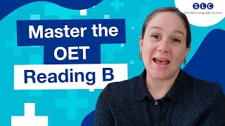 Boost your OET READING B score strategies for SUCCESS [upl. by Babette]