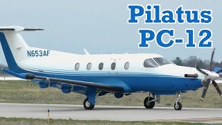 PlaneSense Pilatus PC12 Takeoff [upl. by Lethia816]