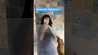 Supporters Vs Haters 🪞😍makeover shorts mirror acrylic wallpaper bathroom decor home [upl. by Enia790]