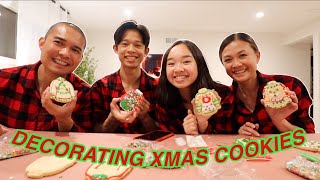 DECORATING CHRISTMAS COOKIES Vlogmas Day 20  Nicole Laeno [upl. by Dirrej]