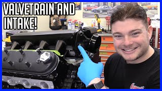 How to Build a 53L LS LM7 V8  Part 9 Valvetrain Valve Covers Intake Manifold and Throttle Body [upl. by Dyoll]