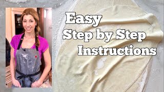 How to make Filo Pastry  BEGINNER STEP BY STEP GUIDE [upl. by Nilrev]