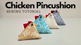 Sew a Chicken Pincushion  Beginner Sewing Tutorial [upl. by Yrral]