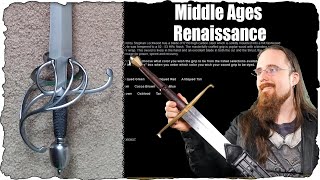 Which Sword Should You Buy 2 Medieval amp Renaissance Longsword Messer Falchion Rapier etc [upl. by Egarton]