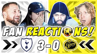 SPURS FANS REACTION TO TOTTENHAM 30 ELFSBORG  EUROPA LEAGUE FAN REACTIONS [upl. by Libbi718]