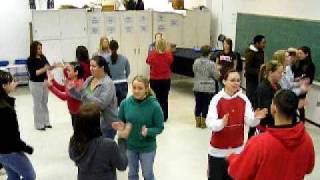 University of Louisville—Rob Amchin—Folk Dance lesson Jingle Bell Dance [upl. by Akisey]