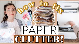 Banish PAPER CLUTTER FOR GOOD My EASY Filing Method  Kids Art Paper System Messy To Minimal Mom [upl. by Droffilc]