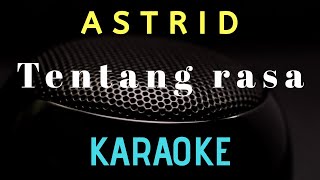 ASTRID  Tentang rasa  karaoke   tanpa vocal [upl. by Allehcim]