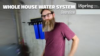 How to Install a Whole House Water Filter System iSpring DIY Installation Guide WSP WGB UVF [upl. by Aynosal]