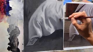 Painting folds in fabric  drapery [upl. by Afas]