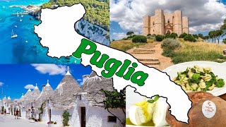 🏰🍞 La PUGLIA  Le Regioni dItalia  Geografia 📚🌍 [upl. by Clementis]