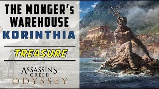 The Mongers Warehouse Korinthia  Loot Treasure Location  ASSASSINS CREED ODYSSEY [upl. by Nodaj116]