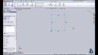 SolidWorks Tutorial 2 Croquis Línea y Rectángulo CdM [upl. by Coleville]