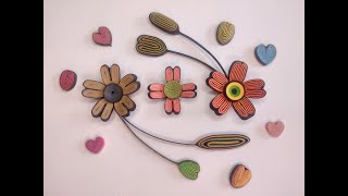 Quilled flower without a quilling tool [upl. by Droffats]