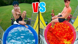 HOT vs COLD DUNK TANK Challenge [upl. by Spielman]