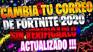 COMO CAMBIAR TU CORREO DE EPIC GAMES SIN VERIFICAR EN 2020 BIEN EXPLICADO BY infinity game [upl. by Noraj641]