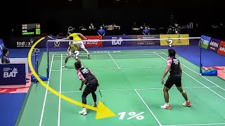 Smartest Badminton Moment IQ 200 [upl. by Vitek]