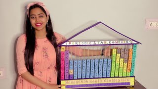 HOW TO MAKE 3D PERIODIC TABLE  PERIODIC TABLE MODEL  DARLING CRAFTS [upl. by Lorita803]