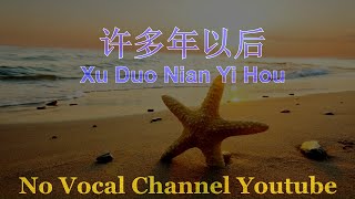 Xu Duo Nian Yi Hou  许多年以后  Male Karaoke Mandarin  No Vocal [upl. by Ahsirat716]