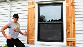 The 30Minute Cedar Shutters  Easy DIY Project [upl. by Ruby202]