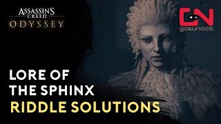 Assassins Creed Odyssey  Sphinx Riddle Solutions [upl. by Ehc448]