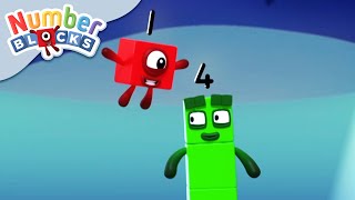 Numberblocks  What is One Plus Four  Learn to Count [upl. by Orelia686]