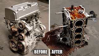 Detailed K24 Engine Teardown COMPLETE GUIDE [upl. by Yseult]