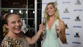 Allie Deberry Interview at Mamaboy Movie Premiere [upl. by Atnauqal625]