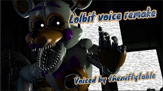 SFMFNAF Lolbit voice lines Voiced by theniftytable FANMADEREMAKE [upl. by Haberman926]