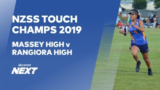 NZSS Touch Champs 2019  Massey High v Rangiora High  Touch  Sky Sport Next [upl. by Elena324]