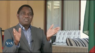 VOA Interview Part 3 Zambia’s New President Hakainde Hichilema [upl. by Notseh]