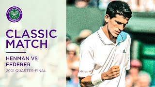 Roger Federer vs Pete Sampras Wimbledon fourth round 2001 Extended Highlights [upl. by Brawner]