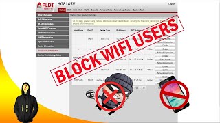 How To Block WIFI Users Easy  PLDT Home Fibr [upl. by Nessa]