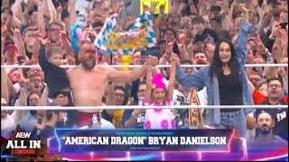 Bryan Danielson Final Countdown Entrance  Victory Celebration  AEW All In London 2024 [upl. by Ericksen837]