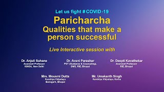 Live Interaction on Paricharcha  quot Qualities that make a person Successful quot [upl. by Neeneg]