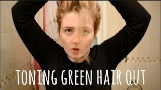 HOW TO FIX Tone Out Green Hair [upl. by Hanfurd175]