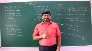 01  Introduction to Operations Research and Formulation of LPP Module 1 OR by GURUDATTHM [upl. by Neros]